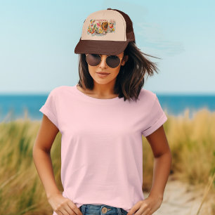 Gorra De Camionero Cócteles de Playa Frutas Tropicales Fiesta de Desp