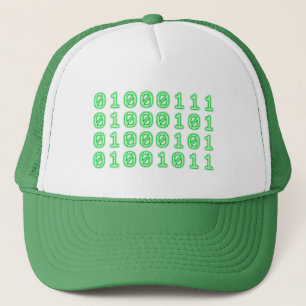 Gorra De Camionero Código binario para el FRIKI