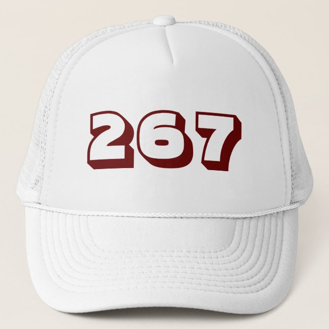 Gorra De Camionero Código de área 267 (Filadelfia) (Anverso)