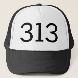 Gorra De Camionero Código de área 313 (Detroit)