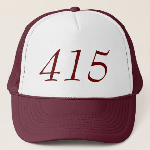 Gorra De Camionero Código de área 415