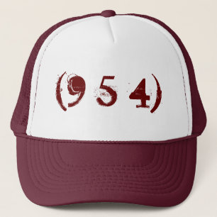 Gorra De Camionero Código de área 954 Trucker Hat