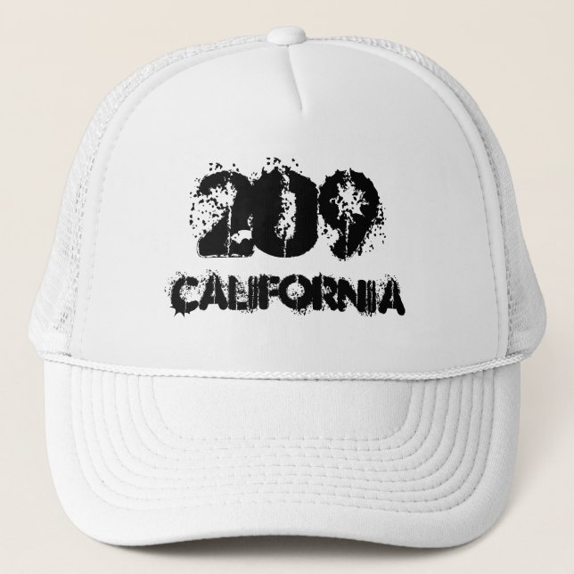 Gorra De Camionero Código de área de California 209 (Anverso)