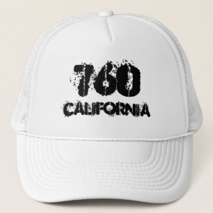 Gorra De Camionero Código de área de California 760.  Idea del rega