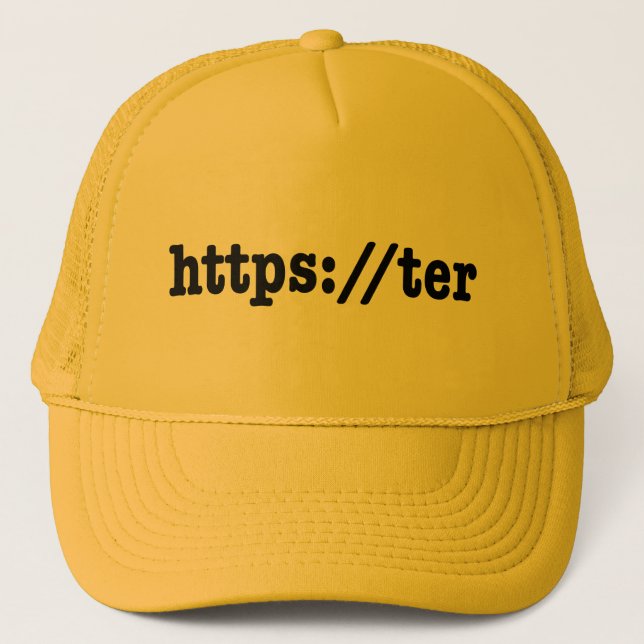 Gorra De Camionero código https://ter (Anverso)