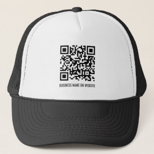 Gorra De Camionero Código QR Promoción de negocios Minimalista modern