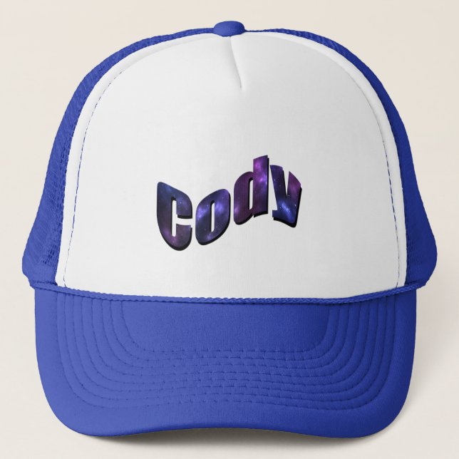 Gorra De Camionero Cody, nombre, logotipo, (Anverso)