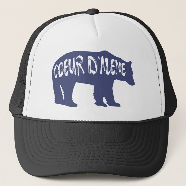 Gorra De Camionero Coeur d'Alene Idaho Bear (Anverso)