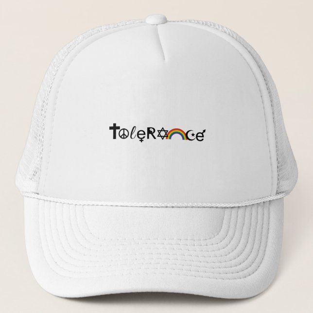 GORRA DE CAMIONERO COEXISTIR CON TOLERANCIA (Anverso)