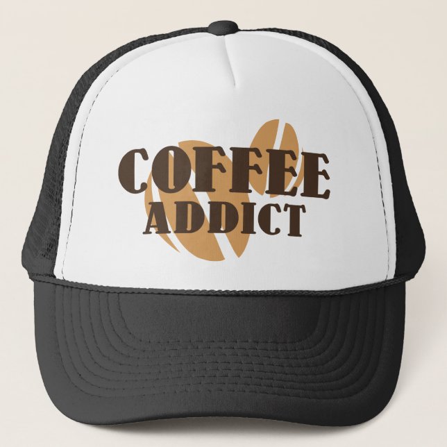 Gorra De Camionero Coffee Addict (Anverso)
