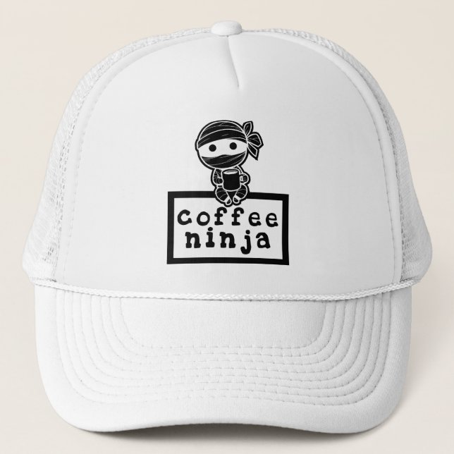 Gorra De Camionero Coffee Ninja (Anverso)