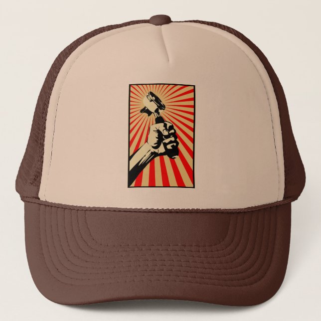Gorra De Camionero Coffee Revolution Cap - Barista Designs (Anverso)