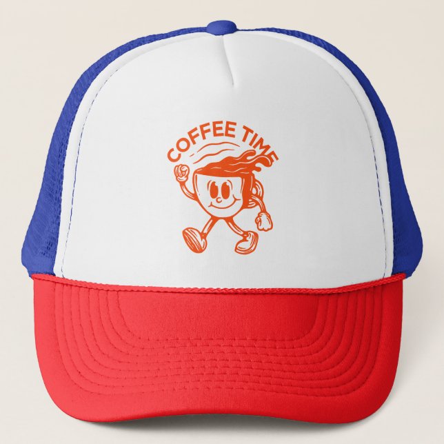 Gorra De Camionero Coffee Time (Anverso)
