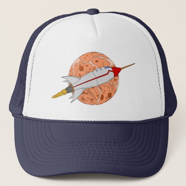 Gorra De Camionero Cohete Retro 2026 (Anverso)
