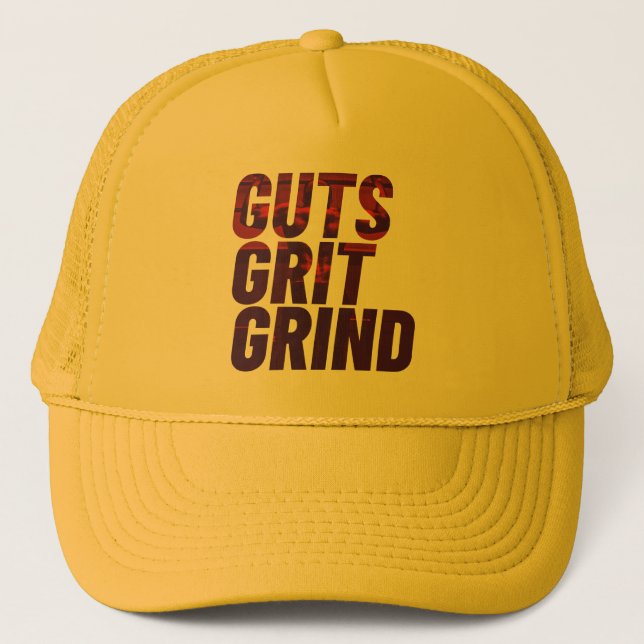 Gorra De Camionero Cojeras, grit, grind Cap (Anverso)