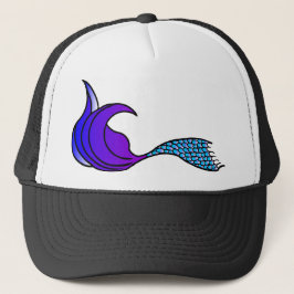 Gorra De Camionero cola de sirena azul y púrpura