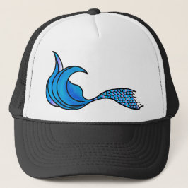 Gorra De Camionero Cola de sirena en tonos de azul