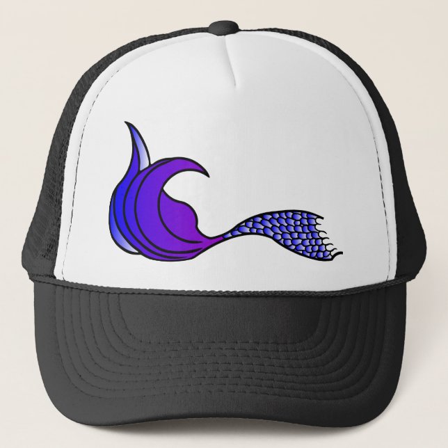 Gorra De Camionero Cola de sirena morada (Anverso)
