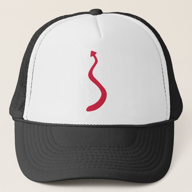 Gorra De Camionero Cola del diablo rojo (Anverso)