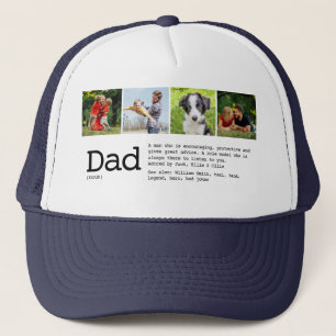 Gorra De Camionero Colaje de fotos con definición de papá