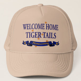 Gorra De Camionero Colas caseras agradables del tigre