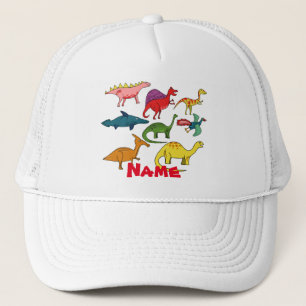 Gorra De Camionero Colección de dinosaurios de Cuadros Thunder_Cove