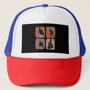 Gorra De Camionero Colección de Guitarra Eléctrica Banda Guitarrista