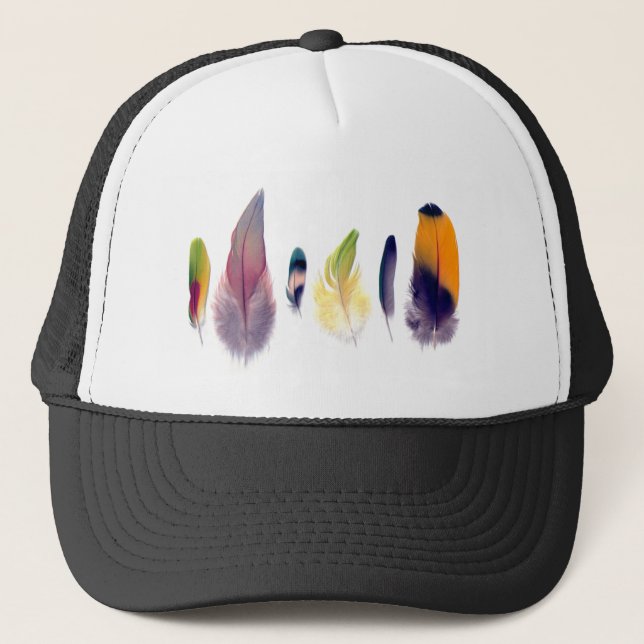 Gorra De Camionero Colección de la pluma del loro (Anverso)