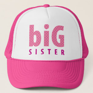 Gorra De Camionero COLECCIÓN de los HERMANOS - hermana grande {rosa}