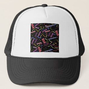 Gorra De Camionero Colección de palabras de color que describen a Est