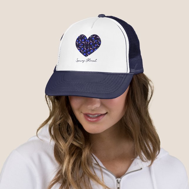Gorra De Camionero Colección de patrones florales de primavera (In situ)
