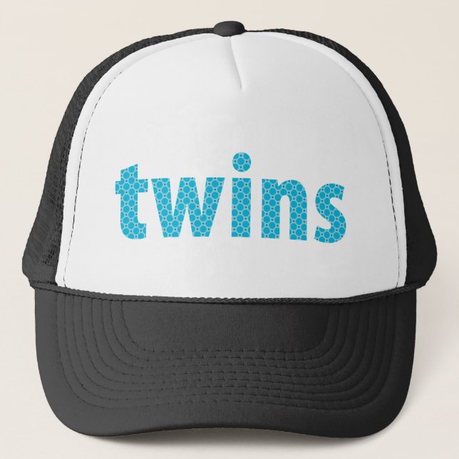 Gorra De Camionero COLECCIÓN DE TWINS - niños {aqua} (Anverso)