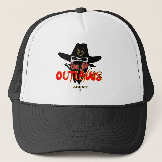 Gorra De Camionero Colección East Side OUTLAWS (Anverso)