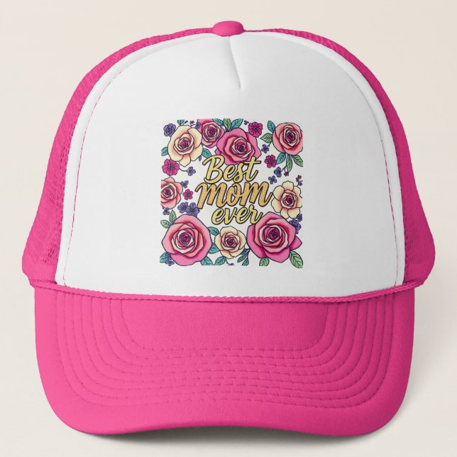 Gorra De Camionero Colección moderna de flores de lujo de regalo (Anverso)