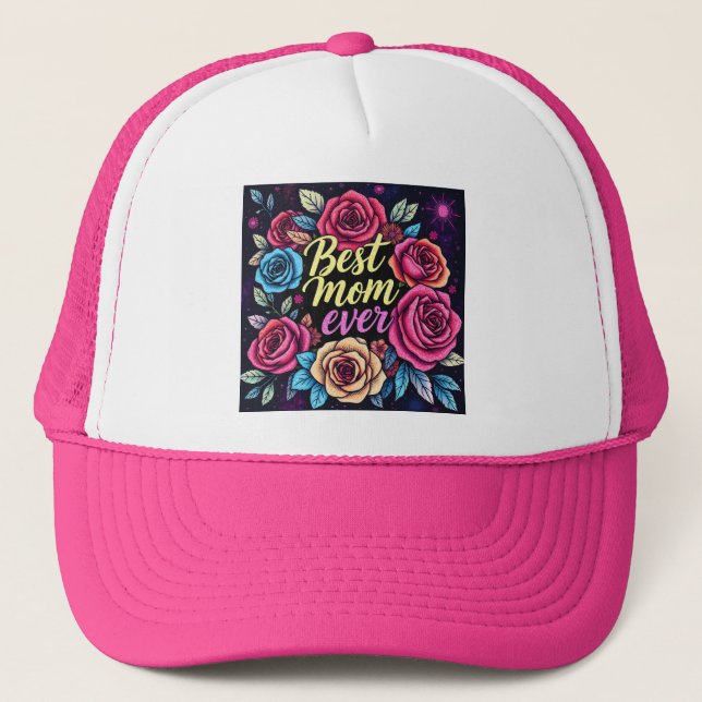 Gorra De Camionero Colección popular de flores de lujo de regalo (Anverso)