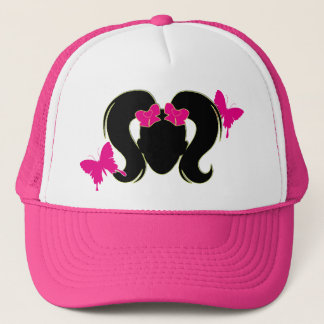 Gorra De Camionero Coletas rosadas
