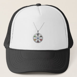 Gorra De Camionero Colgante de árbol de piedra preciosa colorido Gorr