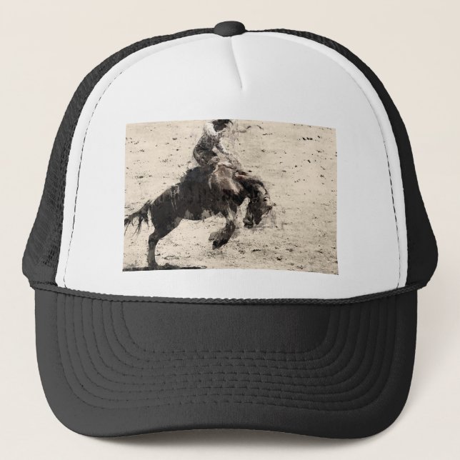 Gorra De Camionero Colgar - Bronco Busting Champ (Anverso)