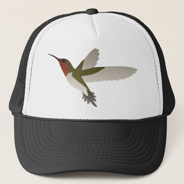 Gorra De Camionero Colibrí de garganta rubí (Anverso)