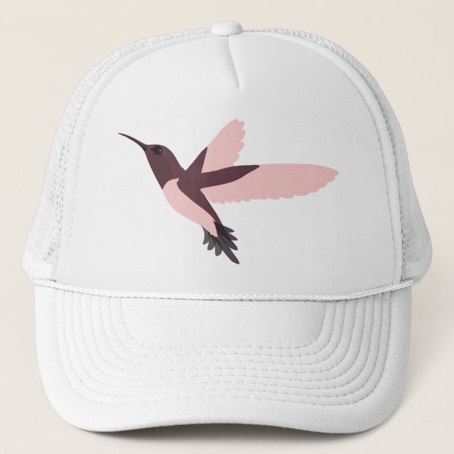 Gorra De Camionero Colibrí rosa (Anverso)