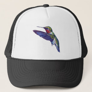 Gorra De Camionero Colibrí Throated de rubíes