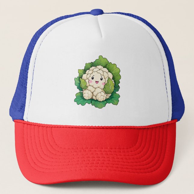 Gorra De Camionero Coliflor Kawaii (Anverso)