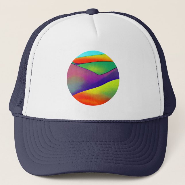 Gorra De Camionero Colinas arcoiris audaces (Anverso)
