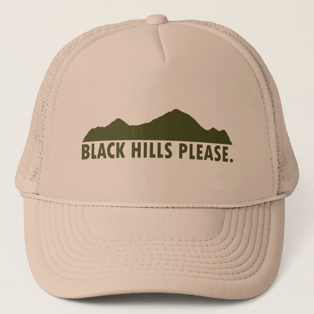Gorra De Camionero Colinas negras por favor (Anverso)