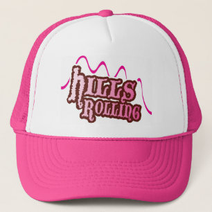 Gorra De Camionero Colinas que ruedan - gorra del camionero en ROSA
