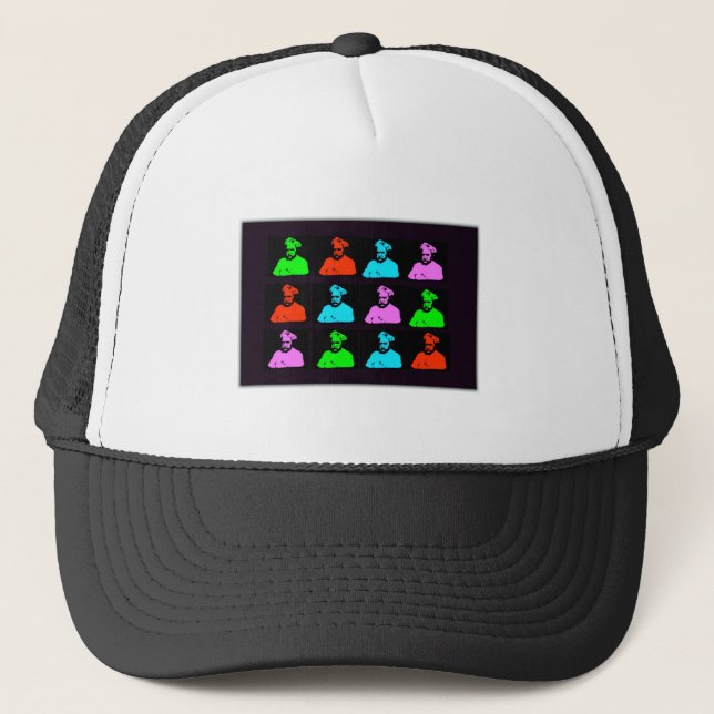 Gorra De Camionero Collage de Mark Twain (Anverso)