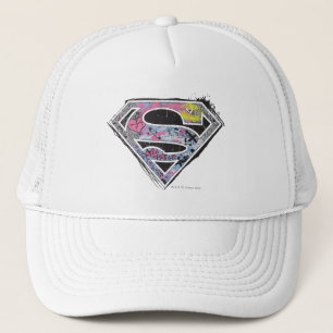 Gorra De Camionero Collage del logotipo de Supergirl