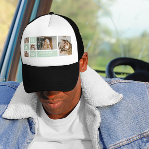 Gorra De Camionero Collage moderno foto de papá mejor regalo