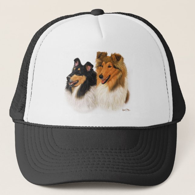 Gorra De Camionero Collie áspero (Anverso)