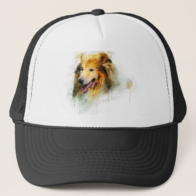 Gorra De Camionero Collie áspero/collie de pelo largo (Anverso)